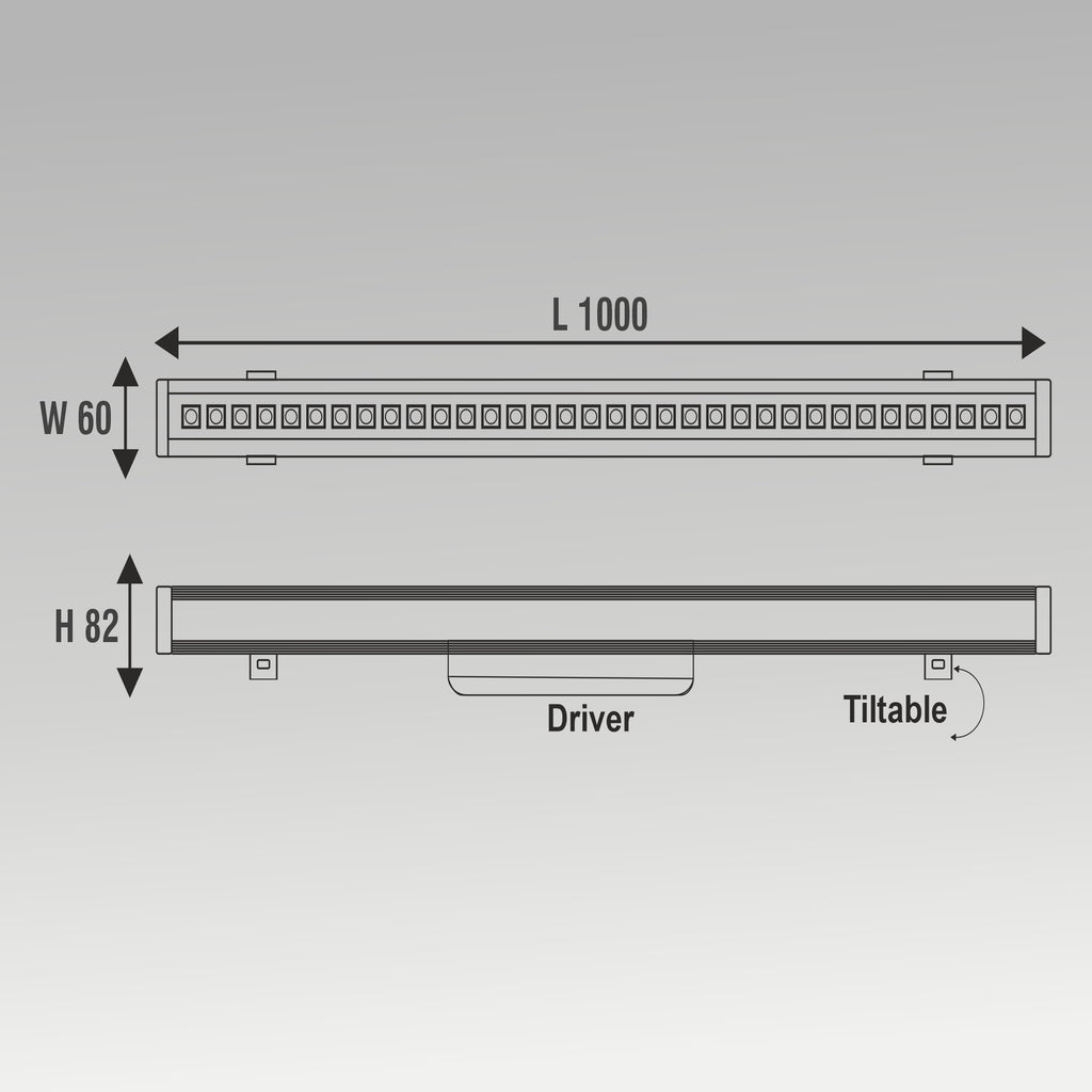 SMART ARCHITECTURAL LED WALL WASHER - REMOTE CONTROLLED