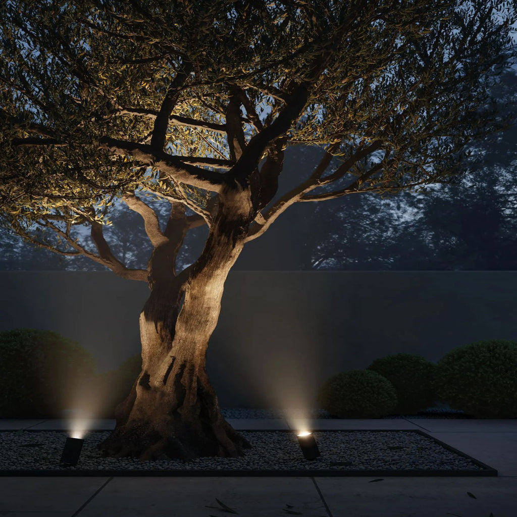 Garden Round Spike Light