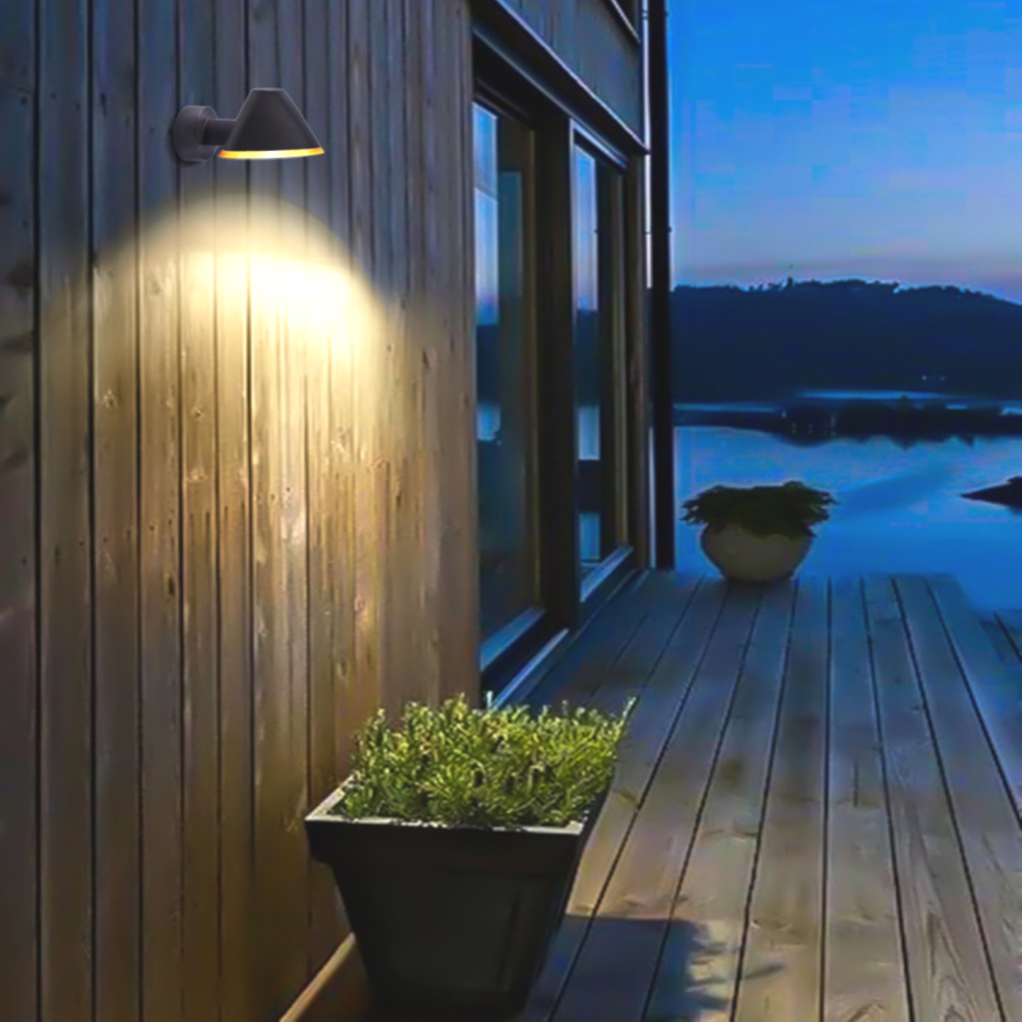 5w Triangle Outdoor Wall Downlight