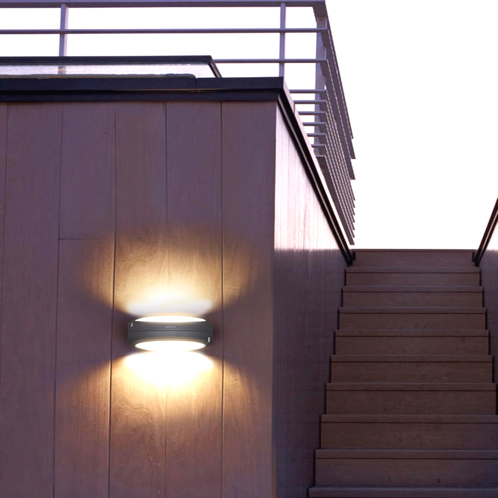8w 2 Way Outdoor  Wall Light
