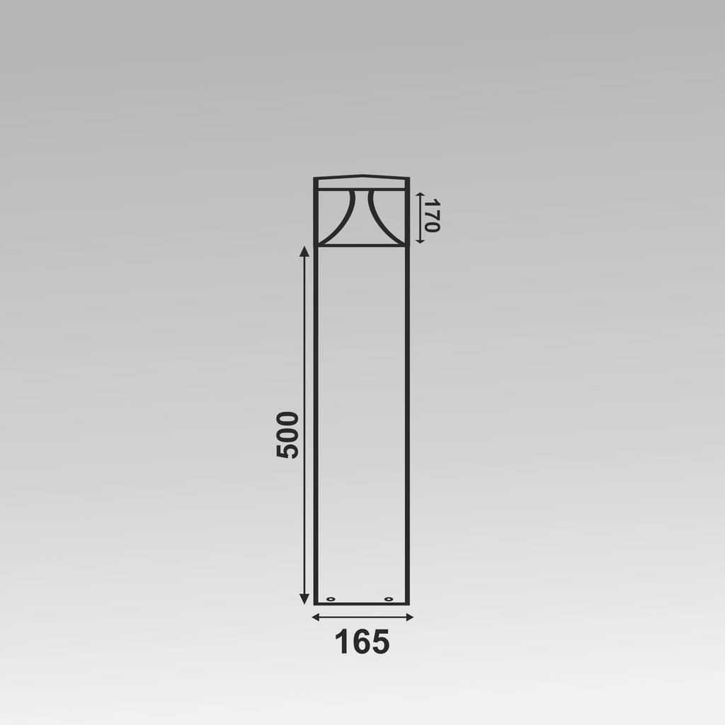 20W RADIANT BOLLARD LIGHT