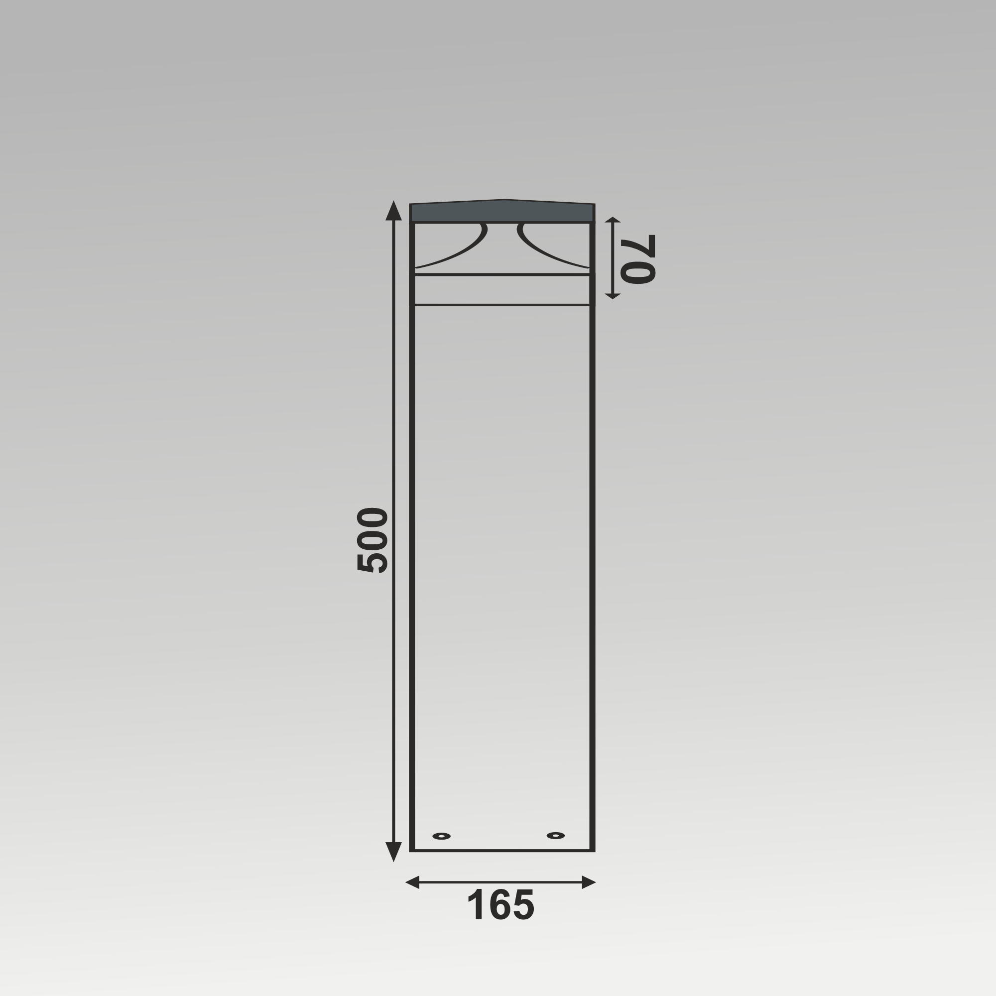 20W ROSS BOLLARD LIGHT