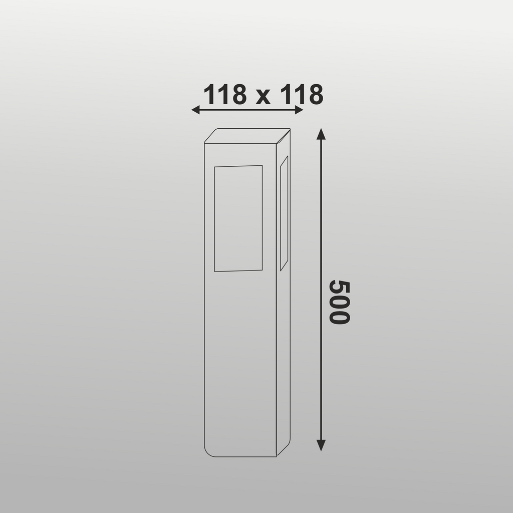 8W CALVIN BOLLARD