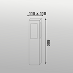 8W CALVIN BOLLARD