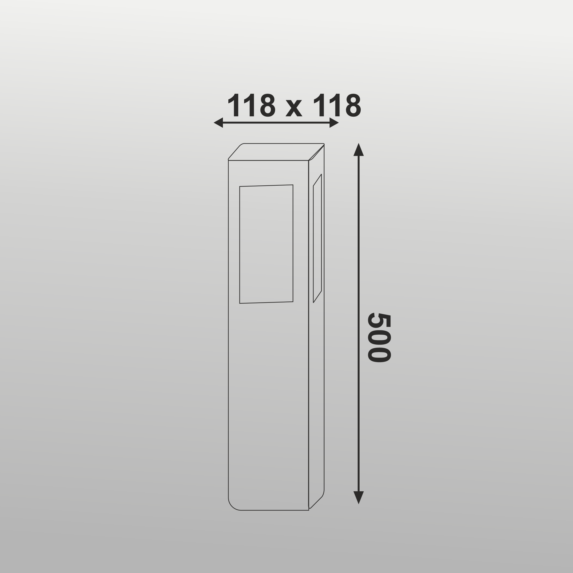 8W CALVIN BOLLARD